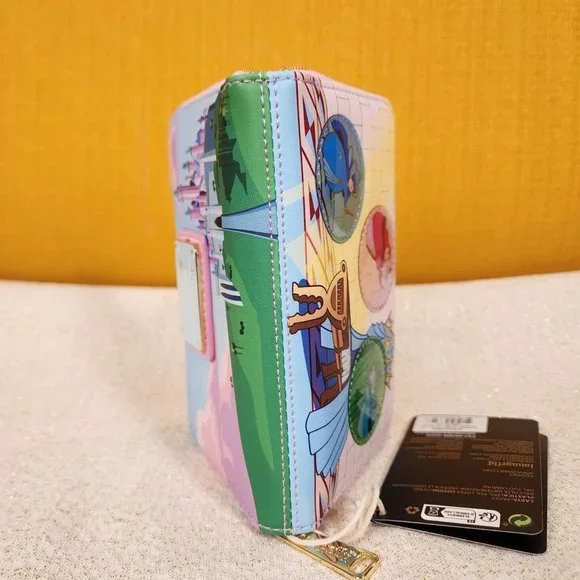 Loungefly Disney Sleeping Beauty Castle 3 Good Fairies Bubble Zip Wallet NEW - Picture 11 of 13